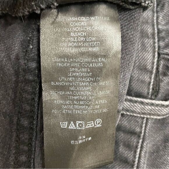 Free People We The Free Maggie Jean Shorts Montero Black Destroyed Wash Size 27 - Picture 11 of 14